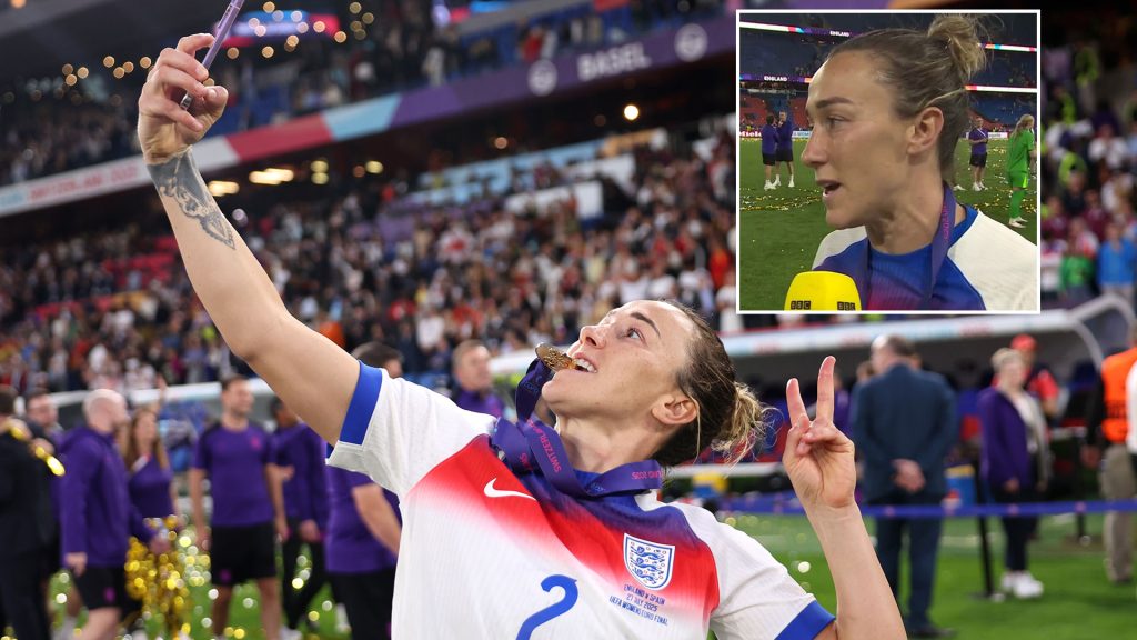 England icon Lucy Bronze reveals she played whole of Euro 2025 with BROKEN LEG as fans hail her as 'absolute warrior'