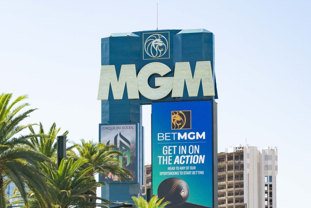 MGM Grand Hotel & Casino on the strip in Las Vegas.