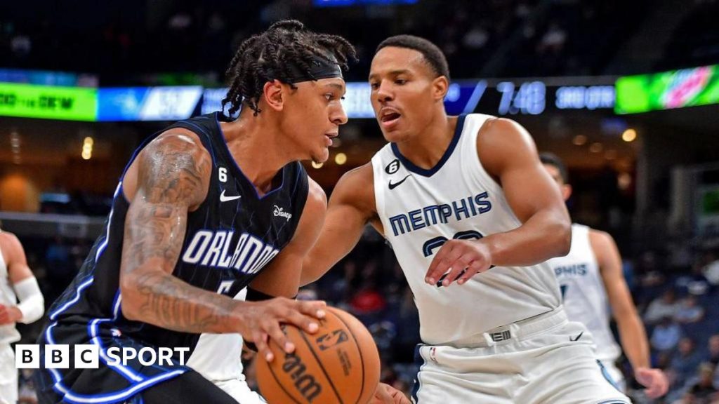 NBA: London and Manchester to host regular season matches in 2026 and 2027 Paolo Banchero of the Orlando Magic and Desmond Bane of the Memphis Grizzlies