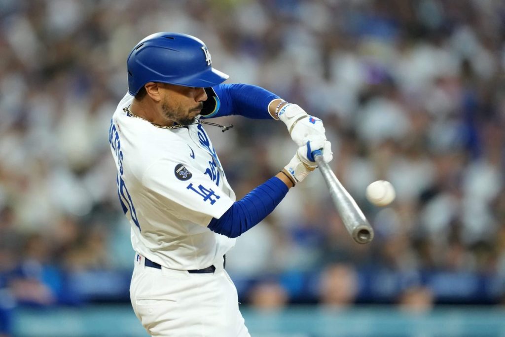 One day after sitting Mookie Betts, Dodgers move him to leadoff spot
