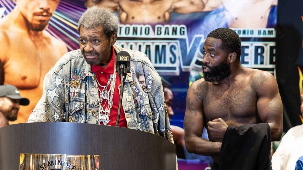 Adrien Broner presser Don King