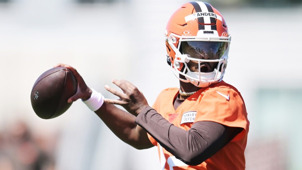 Cleveland Browns' Shedeur Sanders fighting for QB2 job behind Joe Flacco