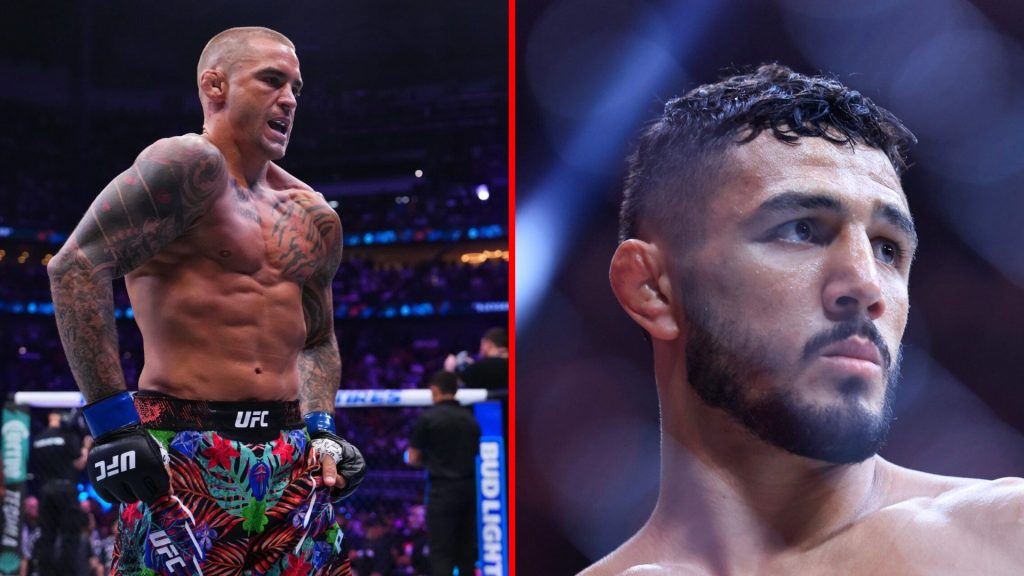 Dustin Poirier gives Aaron Pico career-changing advice after third KO loss in UFC 319 debut Split image of Dustin Poirier at UFC 318, Aaron Pico at UFC 319