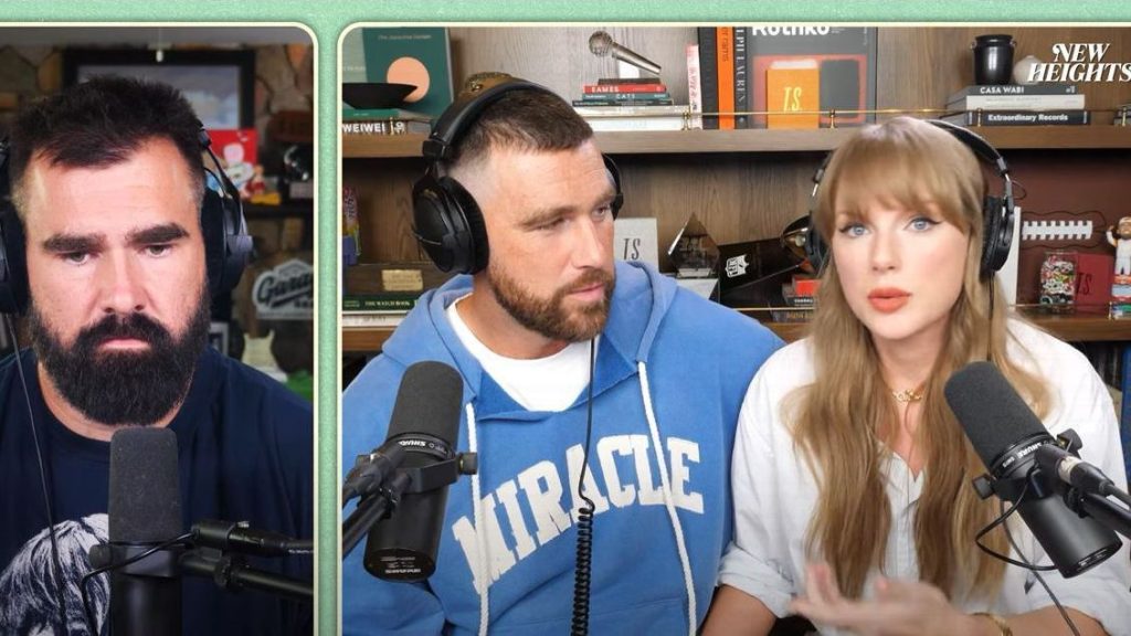 Highlights from Taylor Swift’s ‘New Heights’ cameo with Jason, Travis Kelce Highlights from Taylor Swift's 'New Heights' cameo with Jason, Travis Kelce