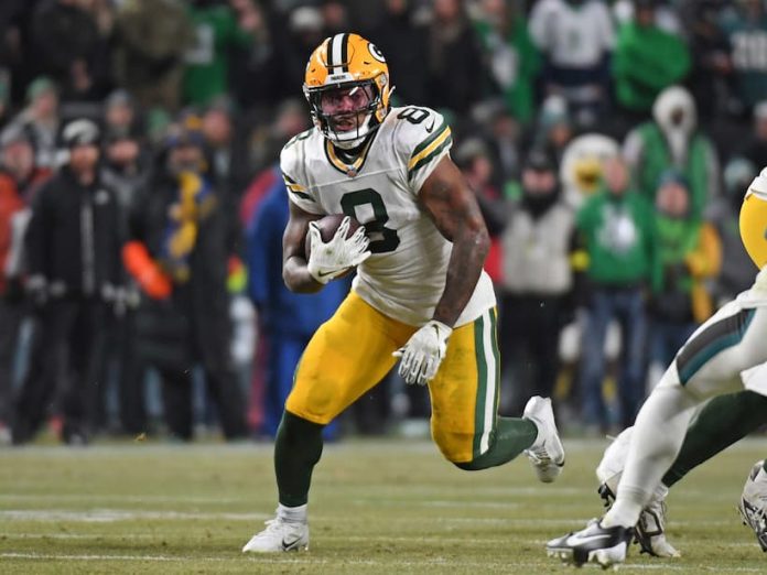 Insiders predict Josh Jacobs will improve in his second season with the Packers Josh Jacobs Packers pic