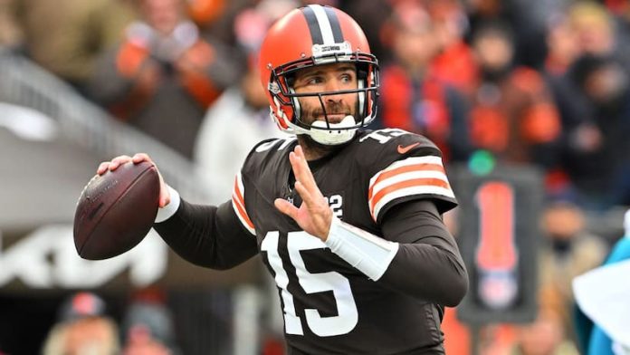 Joe Flacco has been named the Browns’ starting QB in Week 1 of 2025 Joe Flacco Browns pic