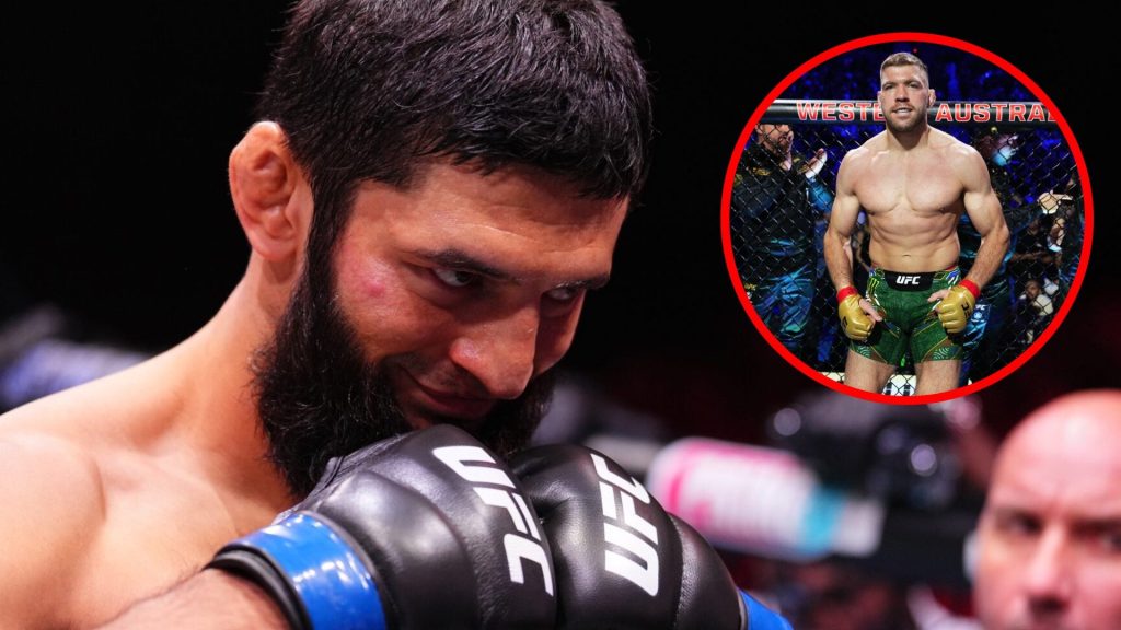 Khamzat Chimaev prepares to face Robert Whittaker at UFC 308, inset Dricus du Plessis prepares to face Israel Adesanya at UFC 305