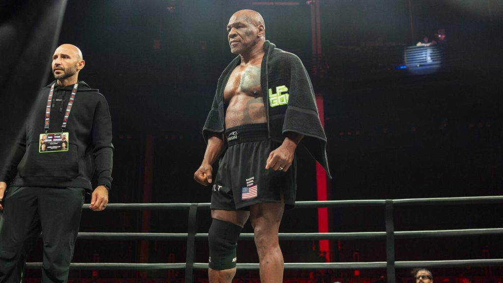 Mike Tyson Ranked in US Top 100 Despite 22-Year Winless Streak Mike Tyson in the ring at 58