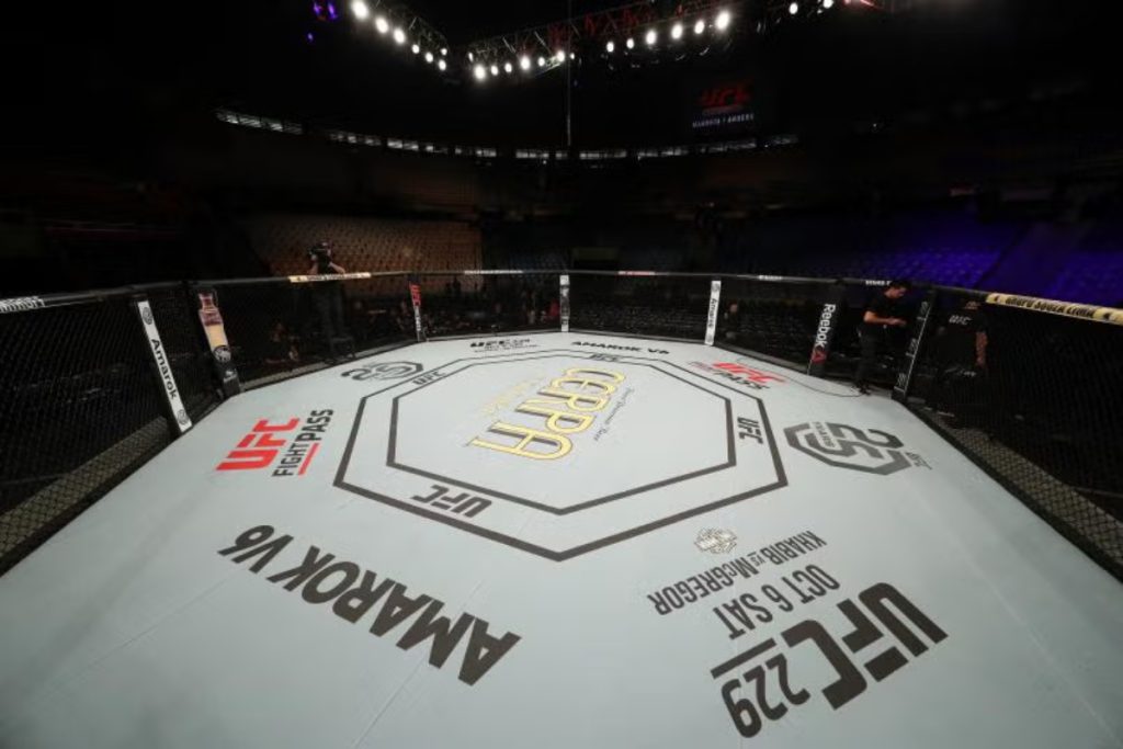 UFC books 4 new fights for UFC Rio in October Empty UFC Octagon
