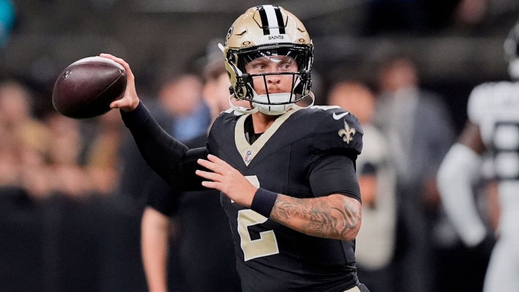 Why did the Saints choose Spencer Rattler as starting QB?