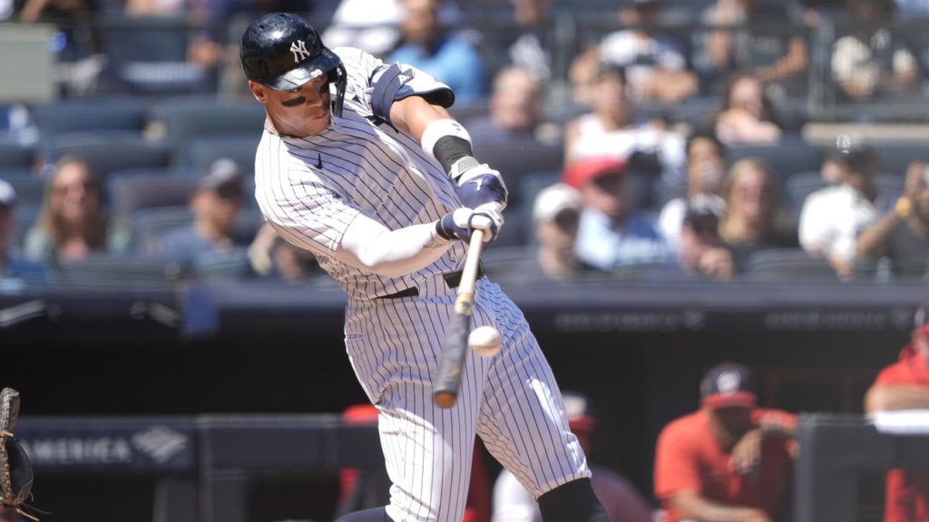 Yankees launch six homers, use nine-run third inning to rout Nationals and secure sweep Yankees launch six homers, use nine-run third inning to rout Nationals and secure sweep