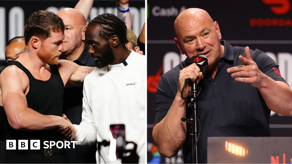 Canelo Alvarez faces off with Terence Crawford