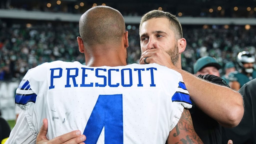 Dak Prescott denies spitting at Jalen Carter first after Philadelphia Eagles star is ejected in NFL season opener | NFL News Dak Prescott denies spitting at Jalen Carter first after Philadelphia Eagles star is ejected in NFL season opener | NFL News