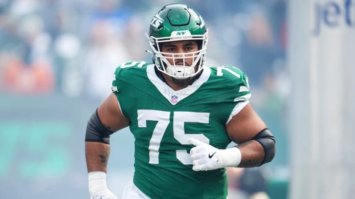 Jets’ Alijah Vera-Tucker suffered a ‘significant’ arm injury ahead of Week 1 Alijah Vera Tucker Jets pic