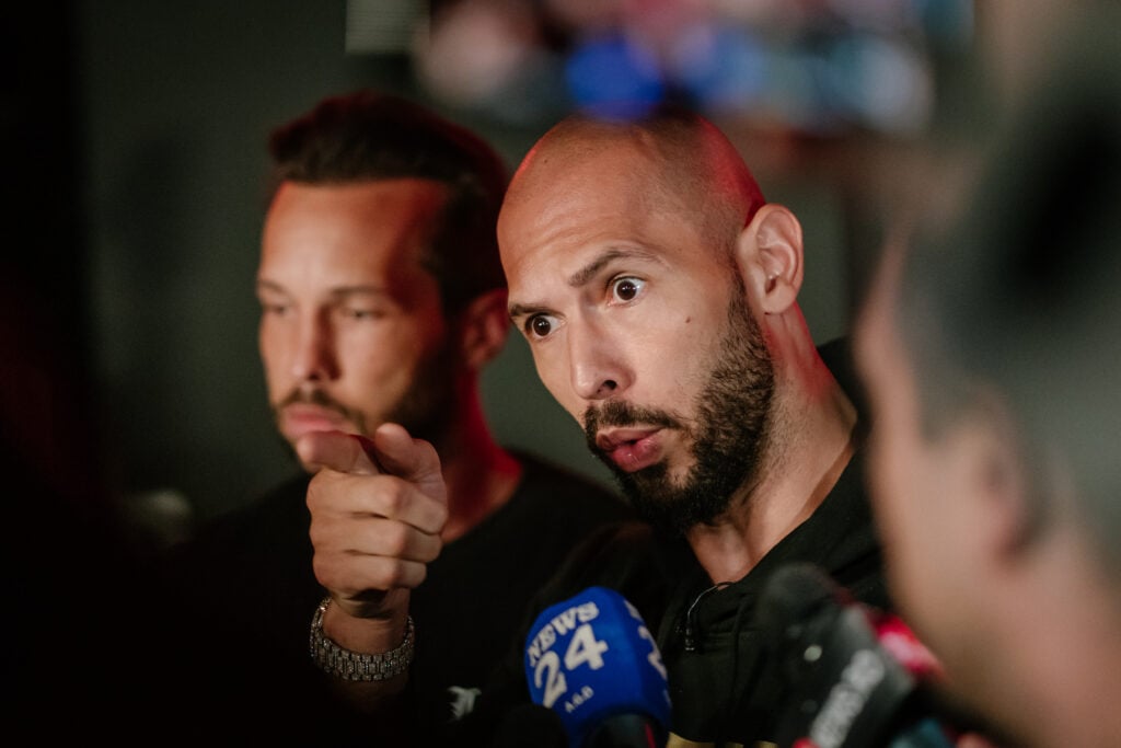 Andrew Tate set to fight for heavyweight title in Misfits boxing debut as he snubs Darren Till Tate Brothers Return To Romania After US Visit