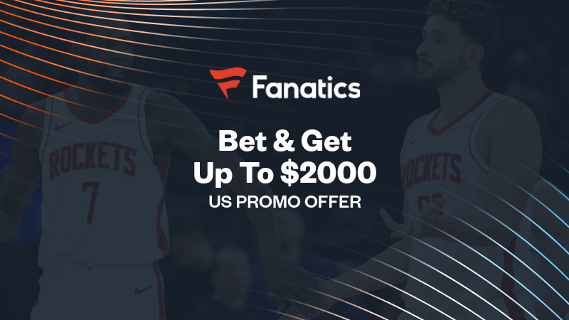 Bet $200 Get $200 10X For The NBA, Starting With Rockets vs Thunder Get up to $2,000 FanCash with Fanatics Sportsbook promo code offer for Rockets vs Thunder. No code needed for new users Tuesday.