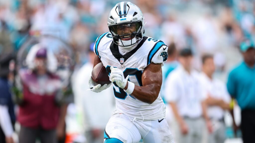 Carolina Panthers Chuba Hubbard injury benefits Rico Dowdle, Trevor Etienne