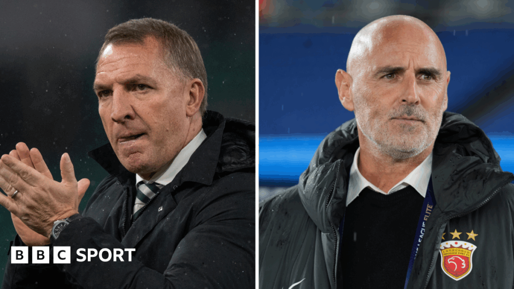 Celtic manager Brendan Rodgers ready for ‘new challenge’ if Kevin Muscat becomes new Rangers head coach Brendan Rodgers and Kevin Muscat shake hands during Celtic's tour of Japan in July 2023