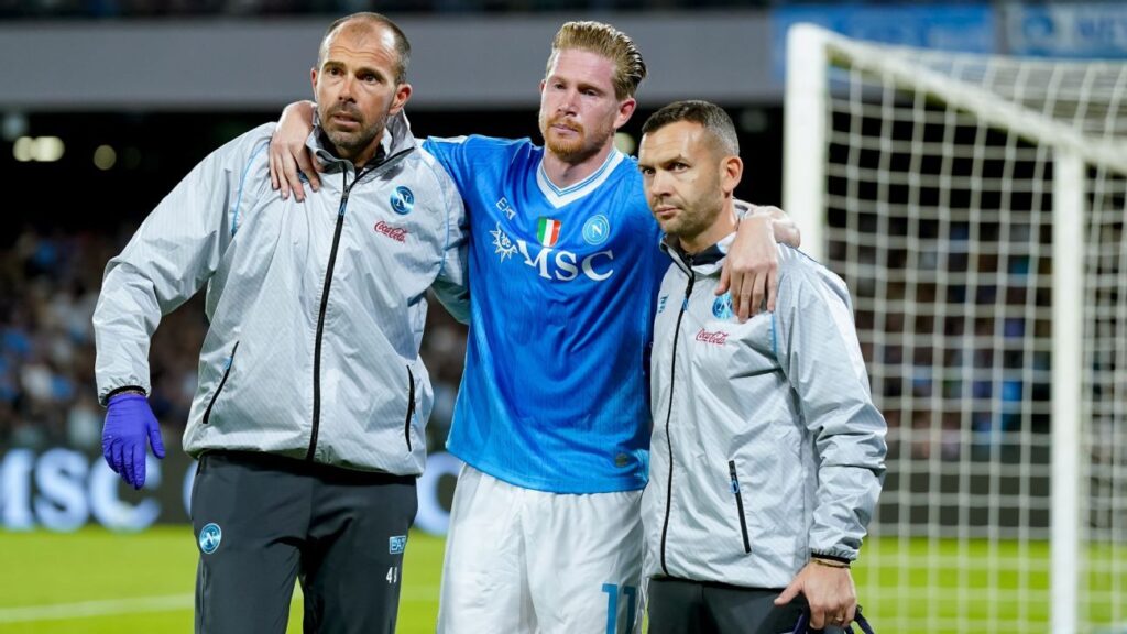 Kevin De Bruyne suffers injury scoring penalty for Napoli Copy Link
