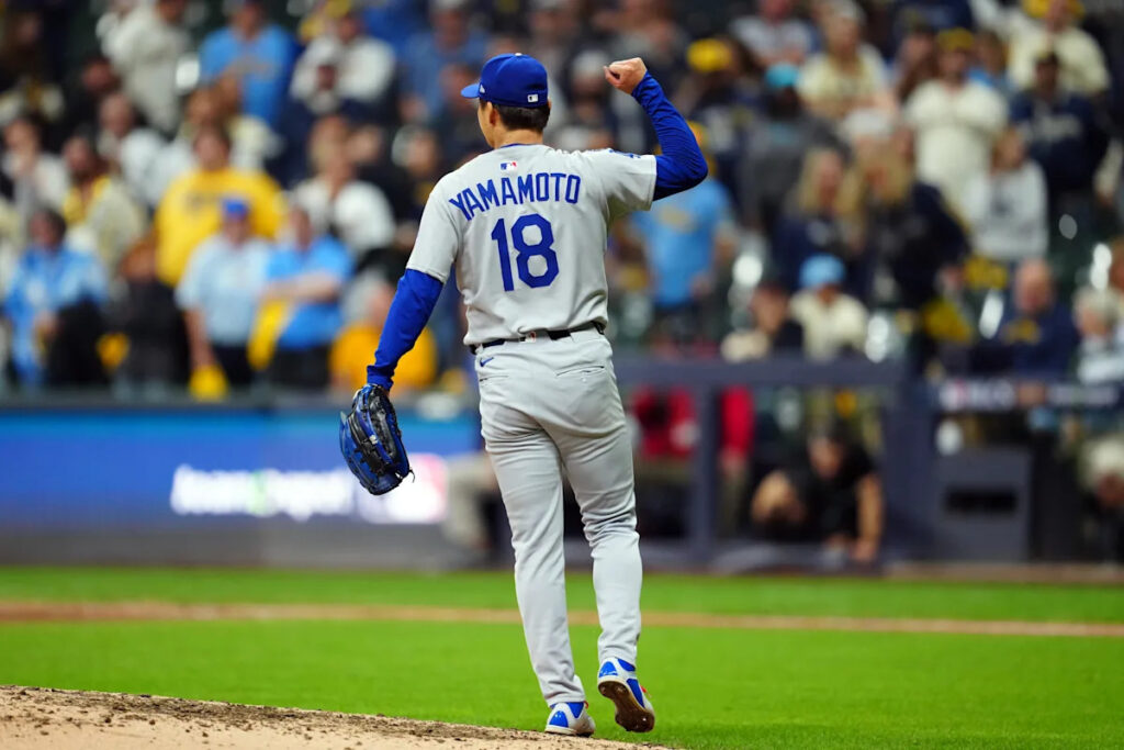 MLB playoffs 2025: Yoshinobu Yamamoto delivers another gem, shuts down Brewers for 9 innings as Dodgers go up 2-0 in NLCS Download app from appStore