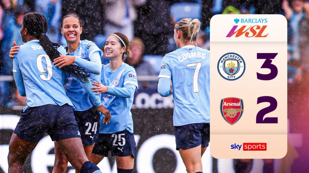 Man City 3-2 Arsenal WSL highlights