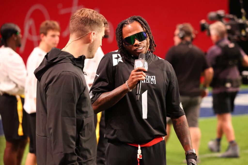 Olympic hopefuls and celebrities team up to showcase flag football: ‘The sky’s the limit’ Olympic hopefuls and celebrities team up to showcase flag football: ‘The sky’s the limit’