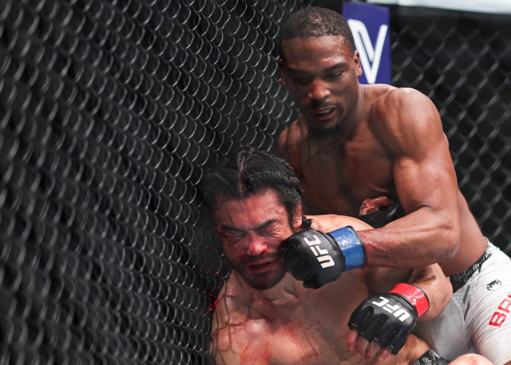 Once promising prospect cut by UFC following back-to-back losses at UFC Vancouver Danny Barlow punches Josh Quinlan at UFC 298