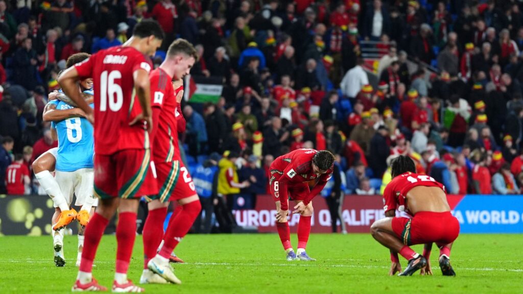 Wales notebook: Defeat to Belgium dents World Cup qualifying dream – but all is not lost | Football News Wales players look dejected at full-time