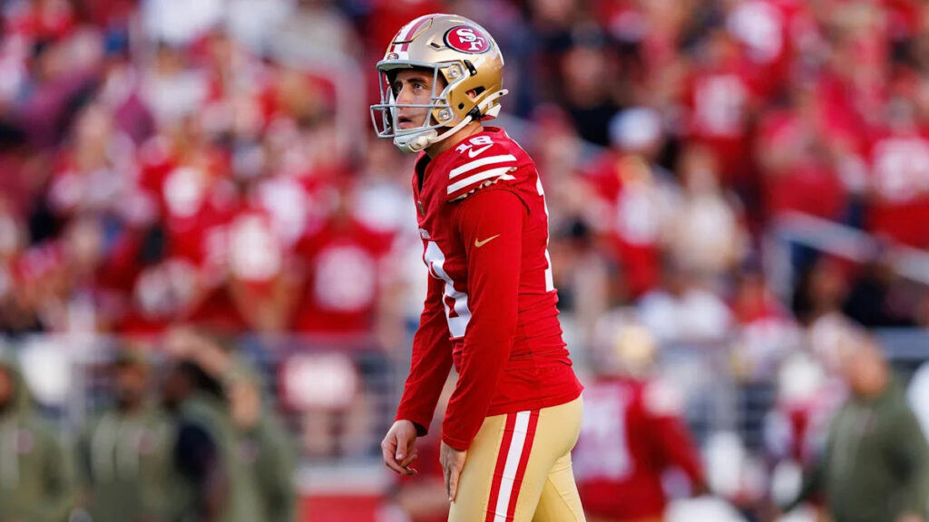 49ers K Eddy Pineiro is week-to-week with a hamstring injury Download app from appStore
