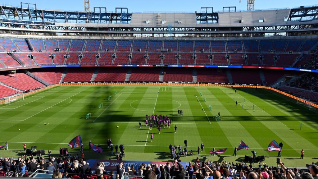 Barcelona unveil new-look Camp Nou to 23,00 fans in test event Barcelona unveil new-look Camp Nou to 23,00 fans in test event