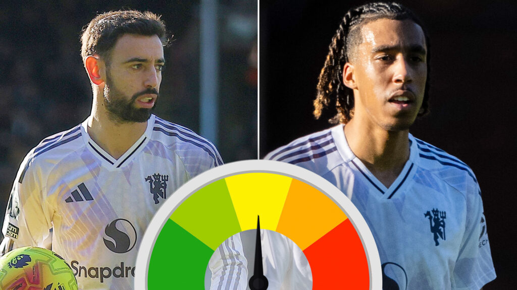 Bruno Fernandes steps up as captain, Luke Shaw solid at the back but Yoro suffers another nightmare