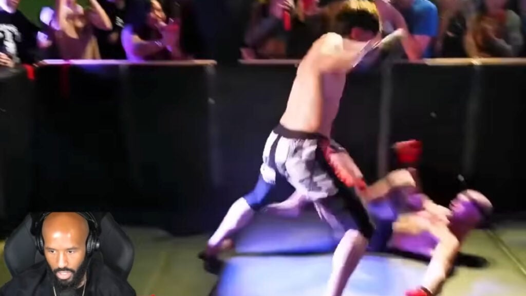 Demetrious Johnson reacts as viral street fighter he dropped with a head kick wins ‘Texas bar fight’ Demetrious Johnson reacts as viral street fighter he dropped with a head kick wins ‘Texas bar fight’