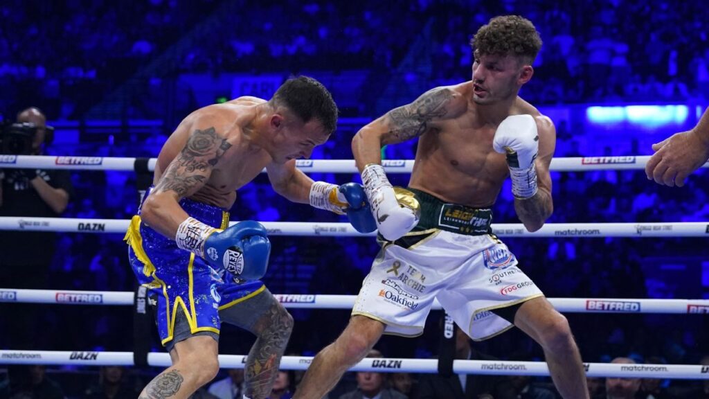Leigh Wood, Josh Warrington clash in heated face-off Copy Link