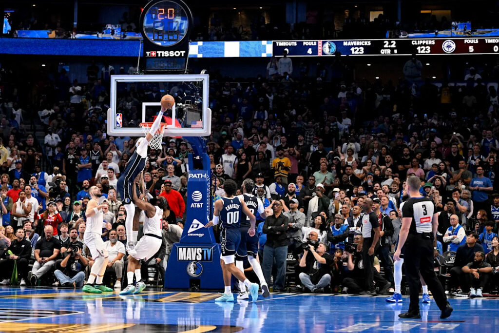 NBA Cup: Clippers go on to top Mavericks in 2OT after automated officiating overturns Daniel Gafford goaltending call Download app from appStore