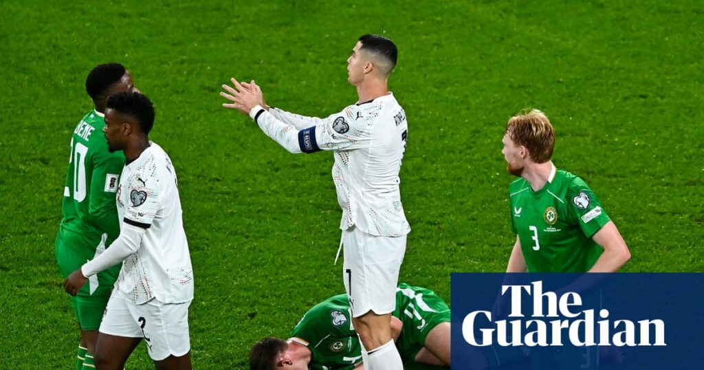 World Cup 2026 qualifying roundup: Ronaldo sent off in Portugal defeat by Republic of Ireland | World Cup 2026 qualifiers