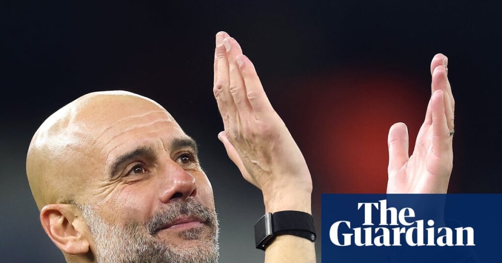 ‘Fine the singers, too’: Guardiola’s joking dig at Manchester City penalties for late restarts | Manchester City