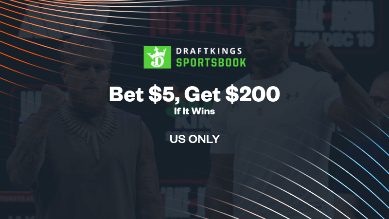 Bet $5 On Paul-Joshua, Get $200 If It Wins Bet $5, get $200 bonus bets if it wins without needing a DraftKings promo code. - IMAGN IMAGES