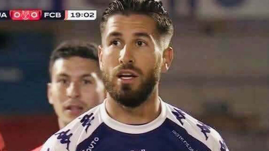 Fans only just realising this is NOT Sergio Ramos as Real Madrid legend has eerie doppelganger in Spanish third tier