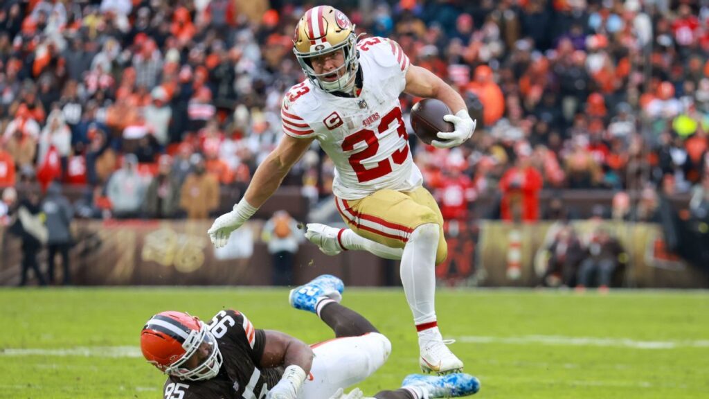 Fantasy football Week 15 inactives: Status of Rome Odunze, Christian McCaffrey and others Fantasy football Week 15 inactives: Status of Rome Odunze, Christian McCaffrey and others