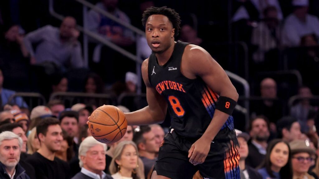 Knicks’ OG Anunoby back vs. Jazz after nine-game absence Knicks' OG Anunoby back vs. Jazz after nine-game absence