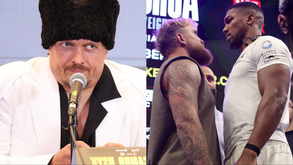 Oleksandr Usyk plans to ‘pray’ for Jake Paul as he predicts potential death in upcoming Anthony Joshua fight Oleksandr Usyk appears at a press conference, opposite Jake Paul and Anthony Joshua facing off