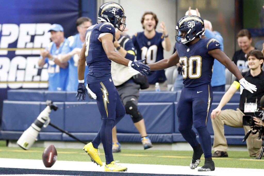 Raiders-Chargers takeaways: Kimani Vidal, ground attack lead L.A. rout