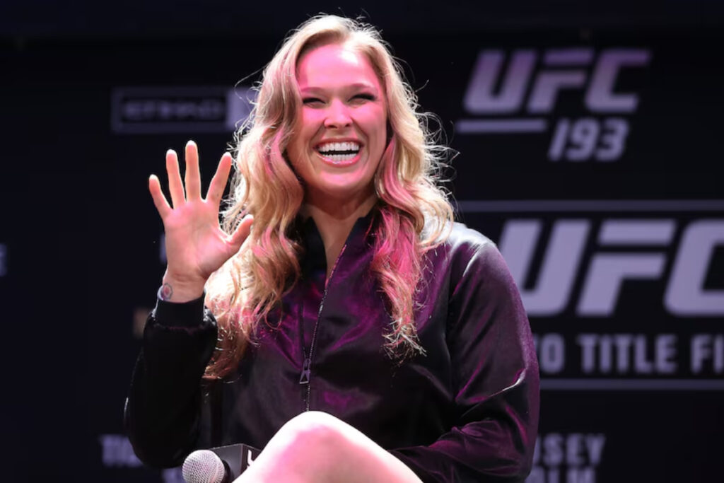 Ronda Rousey’s old rival open to UFC rematch: ‘I don’t know if she ever wanted to have one’ Ronda Rousey UFC press event