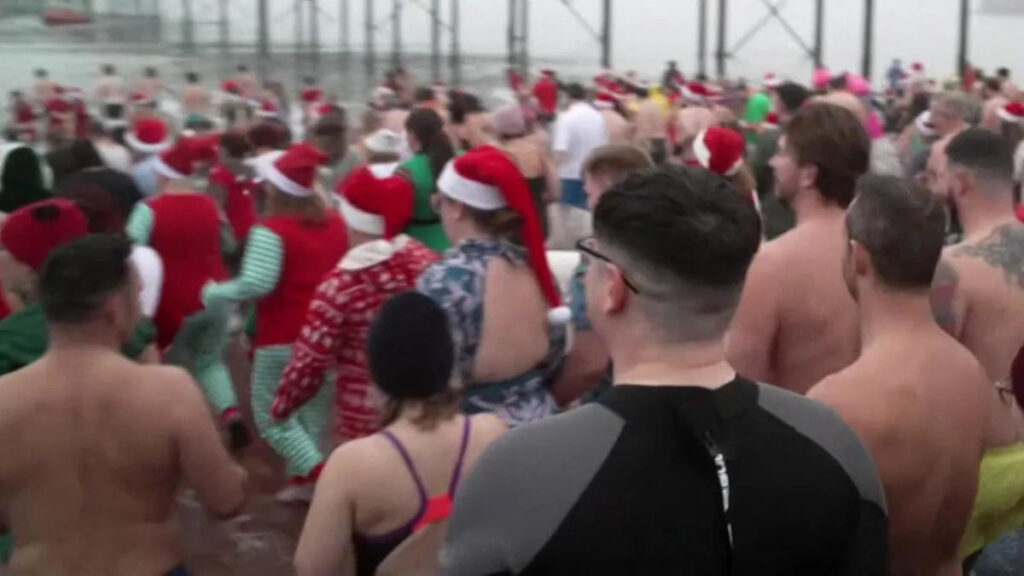 Some festive swims cancelled due to wind warning Yahoo news home