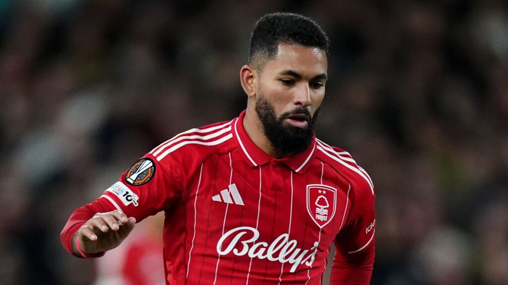 Douglas Luiz transfer news: Aston Villa re-sign midfielder on loan from Juventus with option to buy | Transfer Centre News Nottingham Forest's Douglas Luiz in action during a UEFA Europa League match at the City Ground