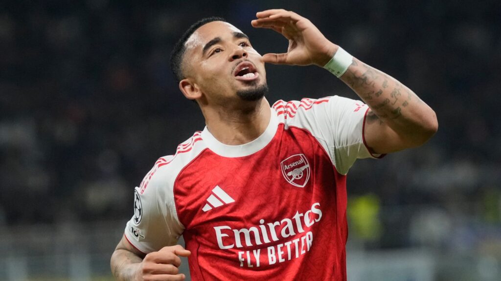 Arsenal's Gabriel Jesus' double was enough for Arsenal to maintain their perfect record in the Champions League