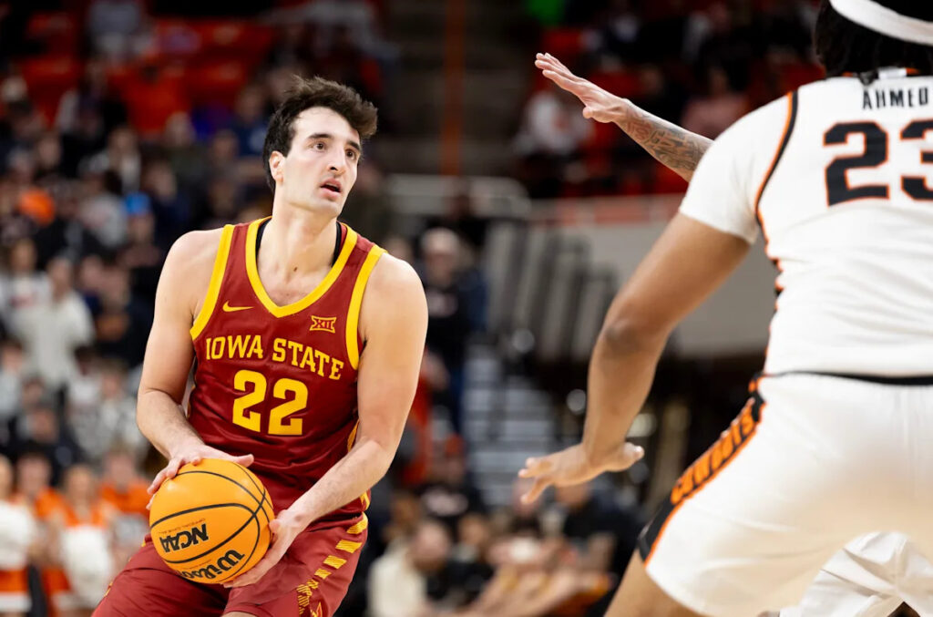 Momcilovic’s 29 points lead No. 9 Iowa State past Oklahoma State 84-71 Download app from appStore