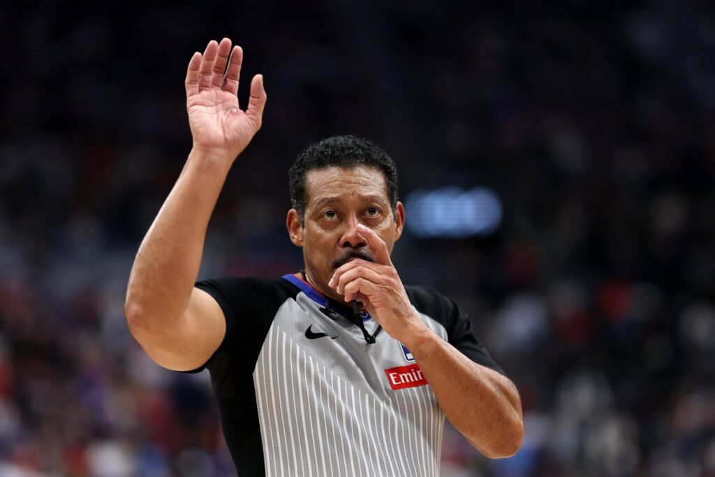 NBA referee Bill Kennedy, known for viral challenge verdicts, leaves game in wheelchair NBA referee Bill Kennedy, known for viral challenge verdicts, leaves game in wheelchair