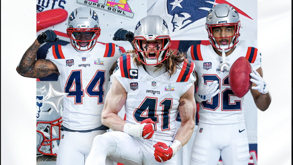 Super Bowl uniforms revealed: Patriots going all white, Seahawks in Navy blue jersey Super Bowl uniforms revealed: Patriots going all white, Seahawks in Navy blue jersey