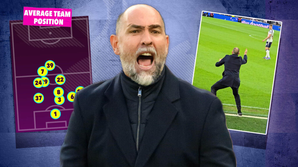 Igor Tudor seen raging on touchline at Tottenham's negative tactics against Arsenal